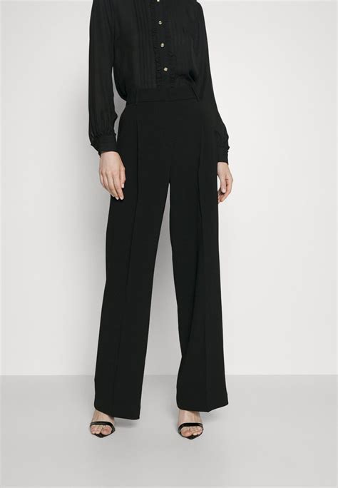 michael kors pleated leg velvet pants|Michael Kors wide leg pants.